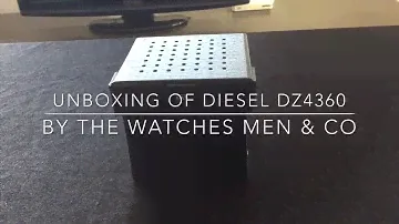 Unboxing of Diesel Megachief DZ4360 Gold Men's Watch