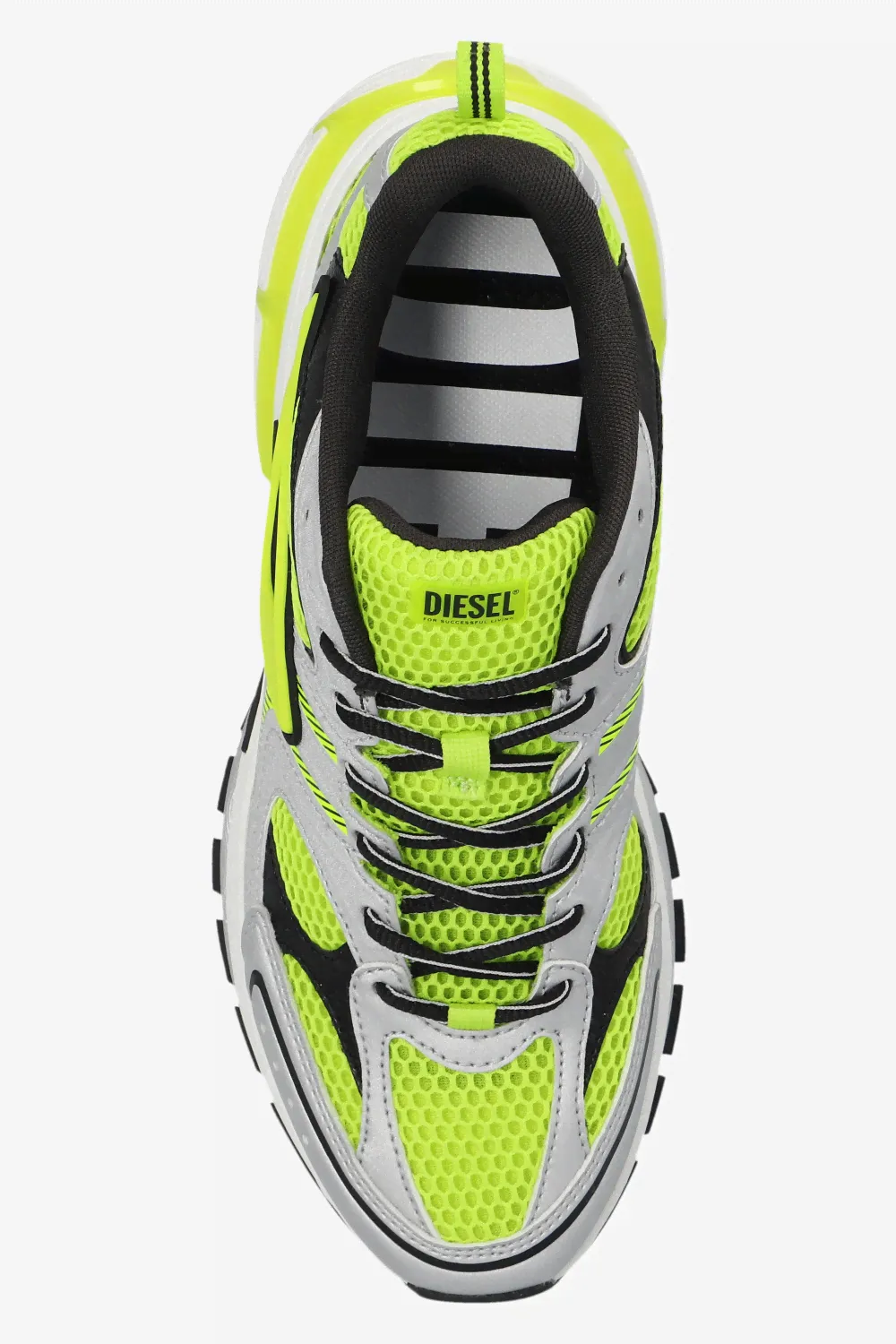 Кроссовки Diesel S-Serendipity Sport Pro-X1 X серые с неоновыми вставками-3