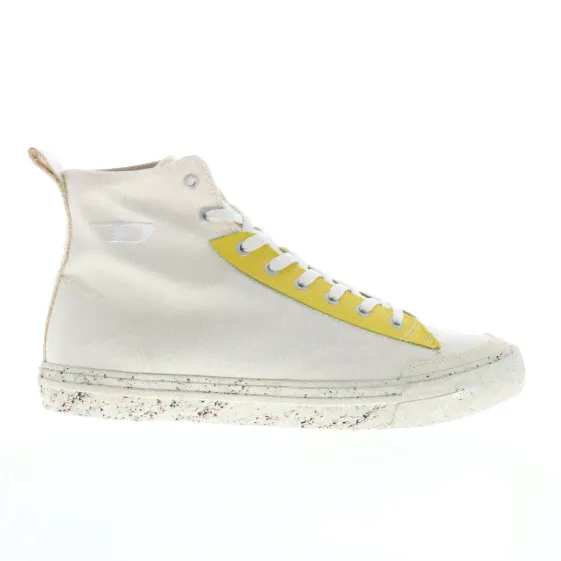 Diesel S-Athos Mid Y02879-PS438-H8981 Mens White Lifestyle Sneakers Shoes-0