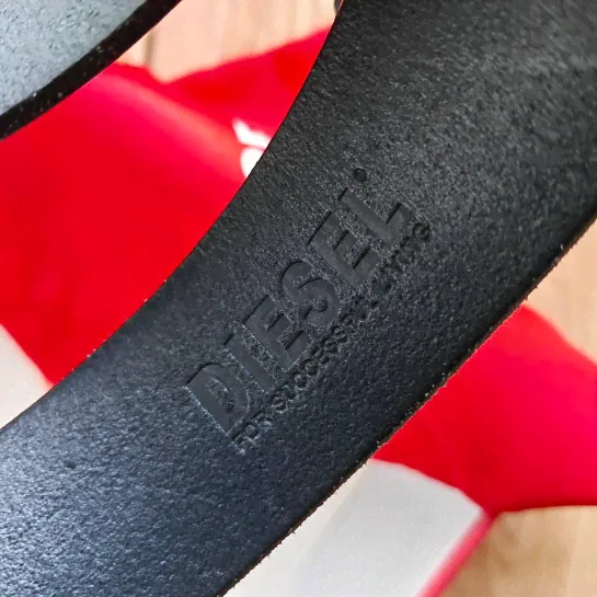 Кожаный ремень Diesel D-buckle (ширина 4 см, длина 95 / 100 см)