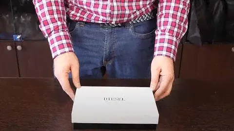 Клатч Diesel на молнии из натуральной кожи 3238