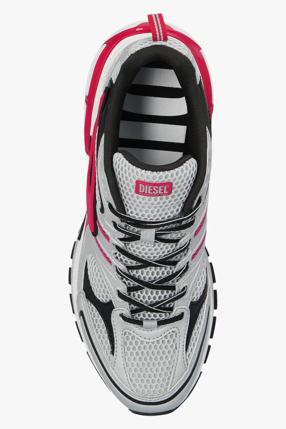 Кроссовки Diesel S-Serendipity Sport Pro-X1 X серые с розовыми вставками-4