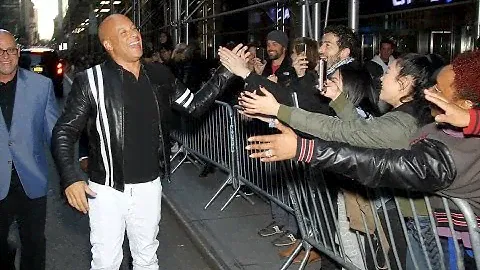 Dwayne Johnson, Vin Diesel, & Tyrese Gibson Bring the Heat at 'Fate of the Furious 8, 2017